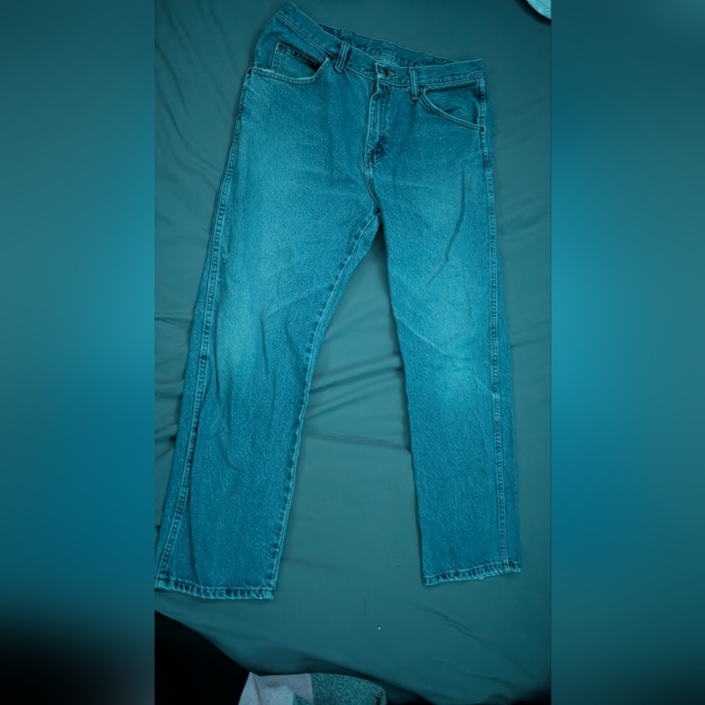 Wrangler Men's Straight Blue Jeans